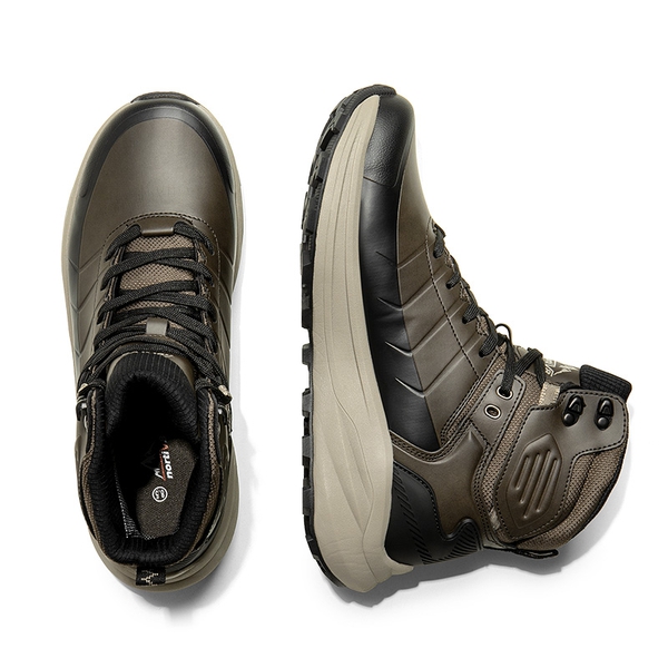 Men's Cap-Toe Waterproof Hiking Boots - DARK BROWN - 6